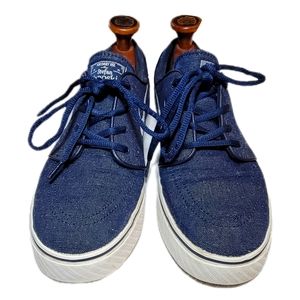 NIKE SB ZOOM MEN'S STEFAN JANOSKI CANVAS #615957-412 OBSIDIAN- WHITE